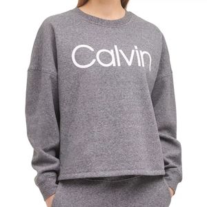 calvin klein ladies logo sweatshirt